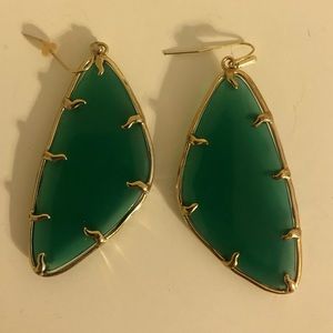 Green Kendra Scott Earrings